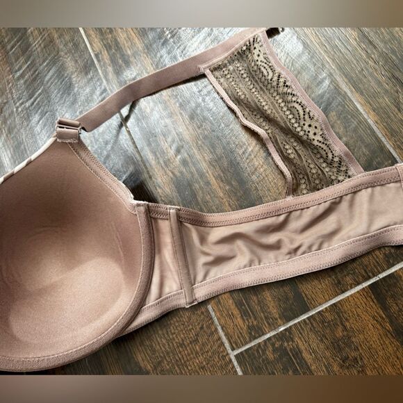 🖤 Cacique Boost Plunge Bra | Size 44D | Zebra Print with Lace Racerback EUC - Picture 8 of 10